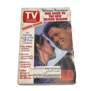 1993 January 9-15 TV Guide Bill Clinton MH806 Scandal Hillary Clinton Water Gate